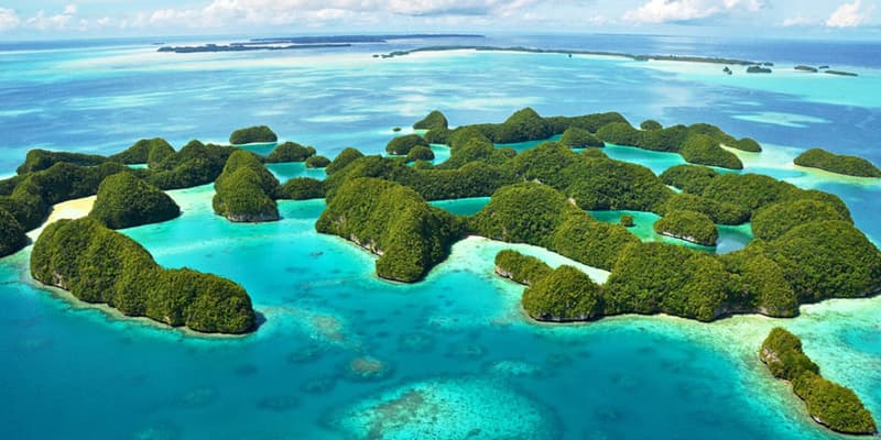 Coastal cliffs in Oceania
