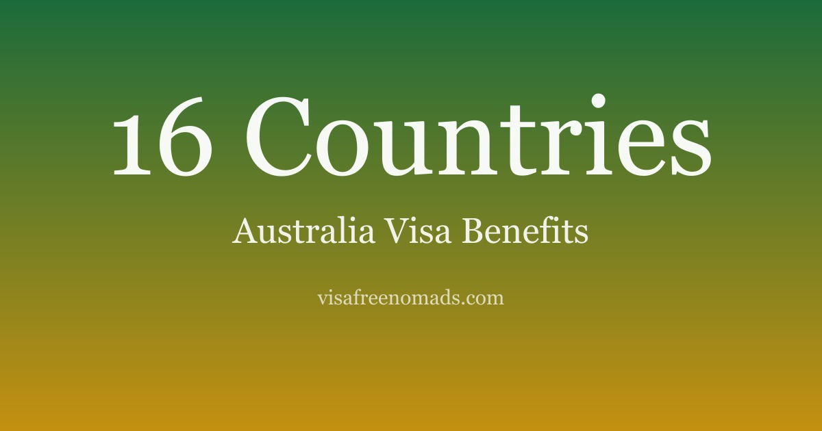 Australian Visa: 17 Countries You Can Enter (2026)