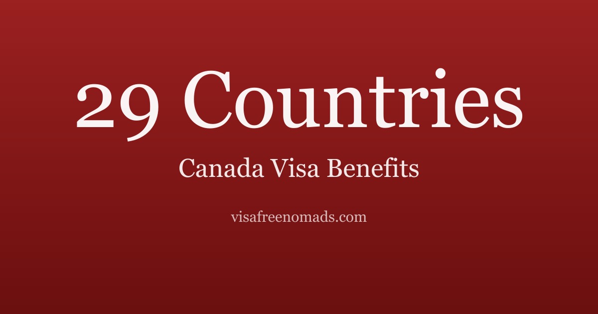 28 Countries You Can Visit with a Canada Visa (2026)
