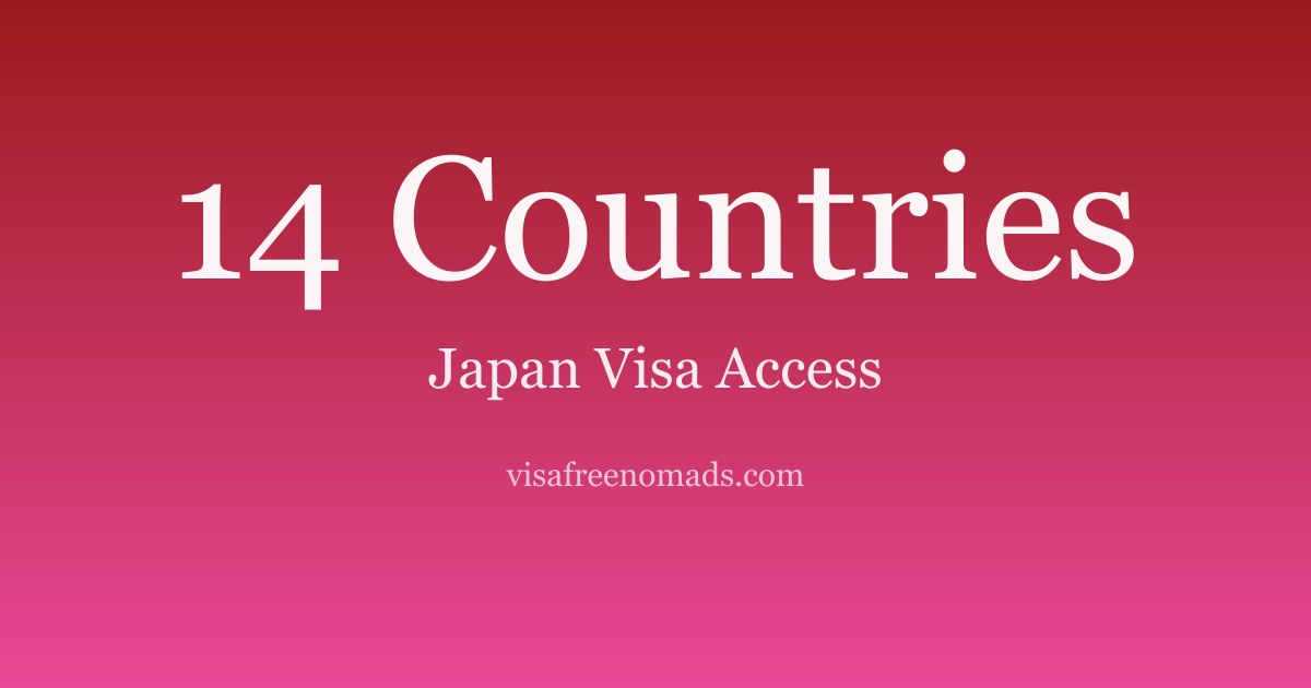 Japan Visa: 14 Countries You Can Travel With It (2026)